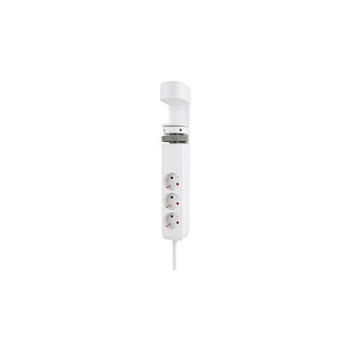 Neomounts Steckdosenleiste - USB-C + USB-A - Wechselstrom 230 V - 3680 Watt - Eingabe, Eingang Typ F - Ausgangsanschlüsse: 3 (2 x 24-poliger USB-C (PD) (DS22-840WH6) afbeelding 1