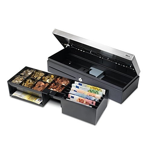 Safescan SD-4617S - Cash Drawer - Schwarz, Silber (132-0434) afbeelding 2