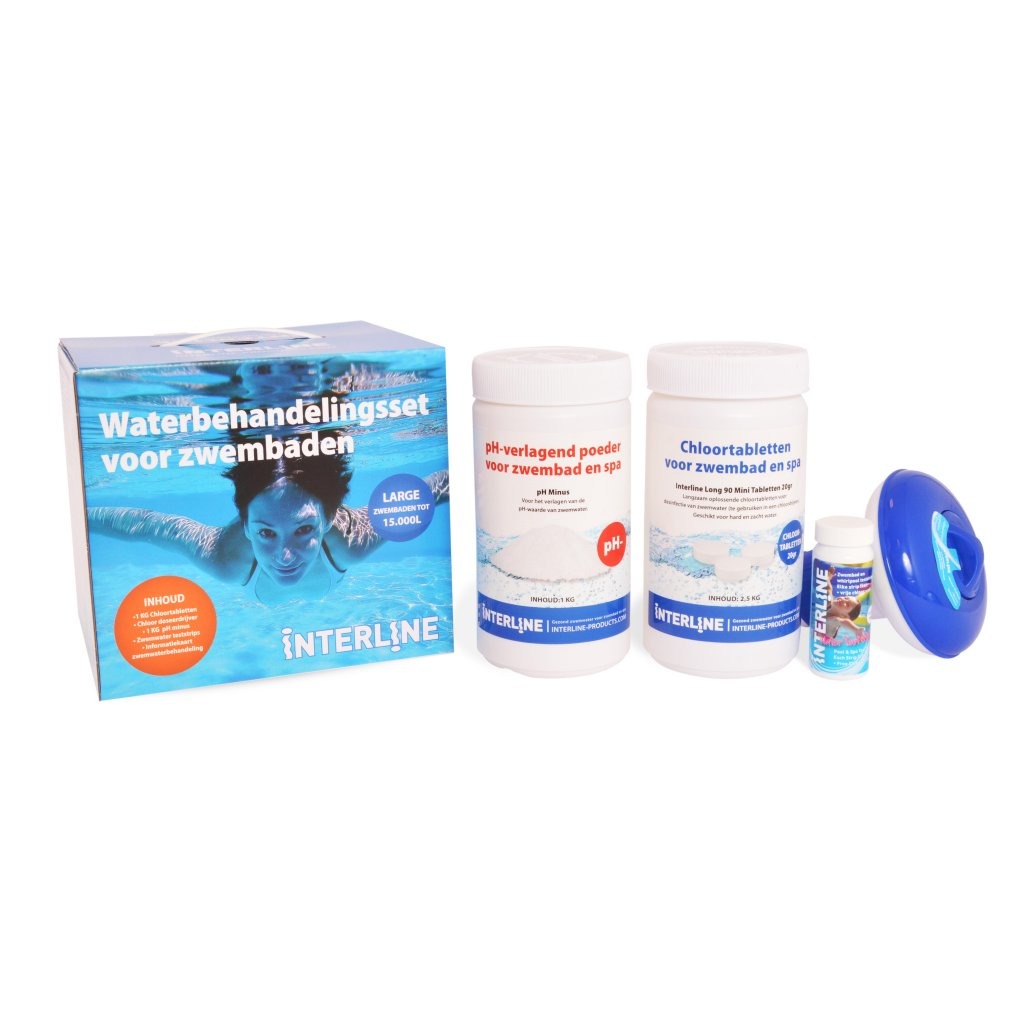 Interline Swimming Pool Chlorine Starter Pack Large Organic