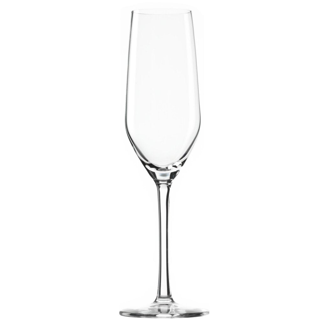 Crystal Champagne Glasses 19 cl 6 Pieces Transparent