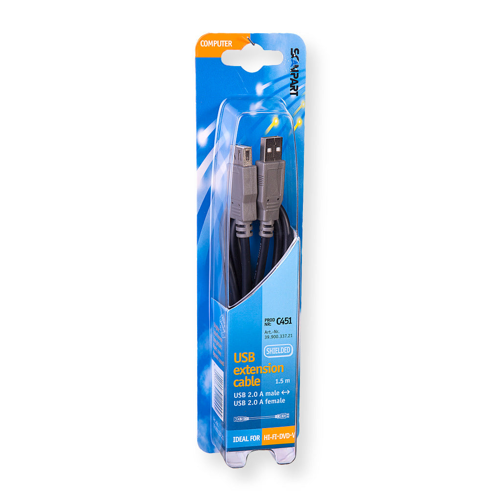 Scanpart 3990033721 C455 USB Cable A(m)-A(f) 1.5 m