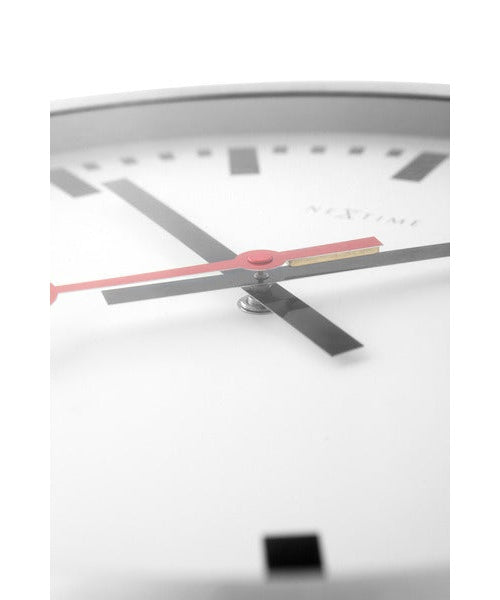 NeXtime NE-3998ST Wandklok Dia. 19 Cm, Geborsteld Aluminium, 'Station' afbeelding 5