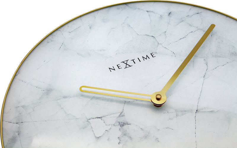 NeXtime Wall Clock 40 cm Marble NE-8189WI