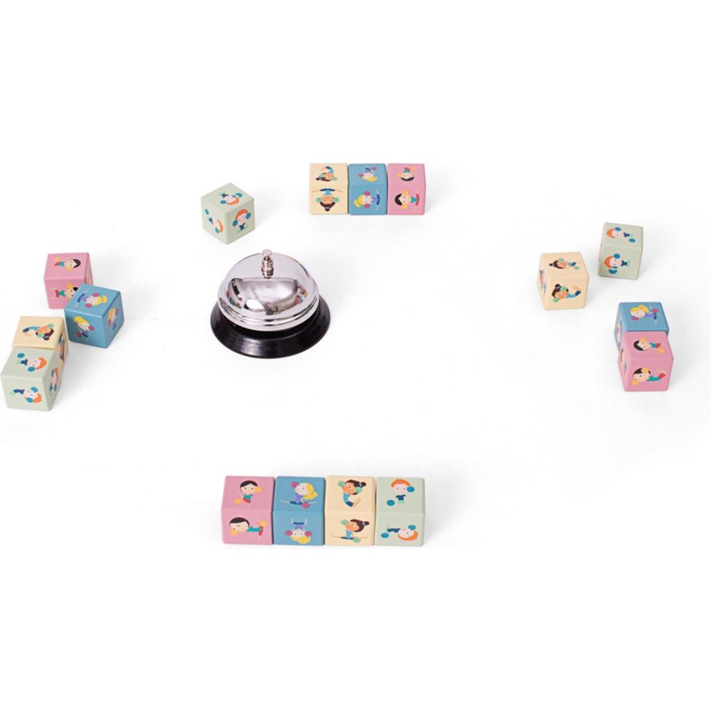 BS Toys Speedy Cubes - Wooden Puzzle Game - Fast Cube Rotation Challenge