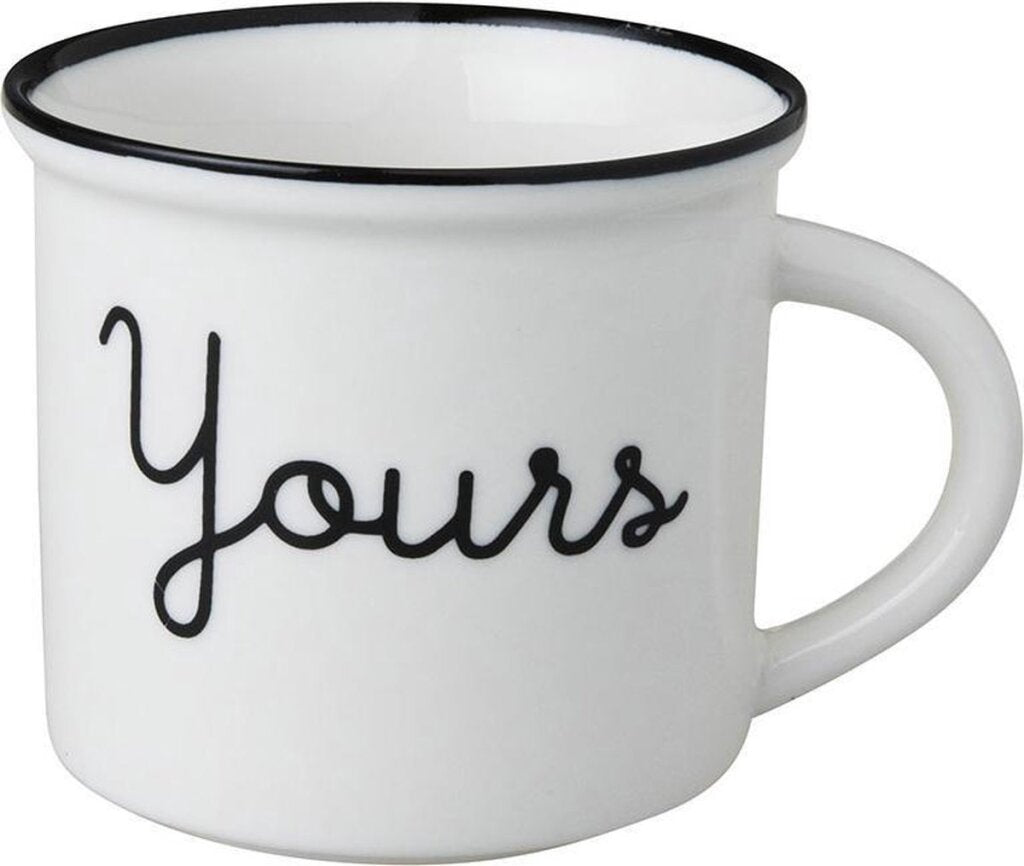 Dutch Rose Black/White Mug Yours White