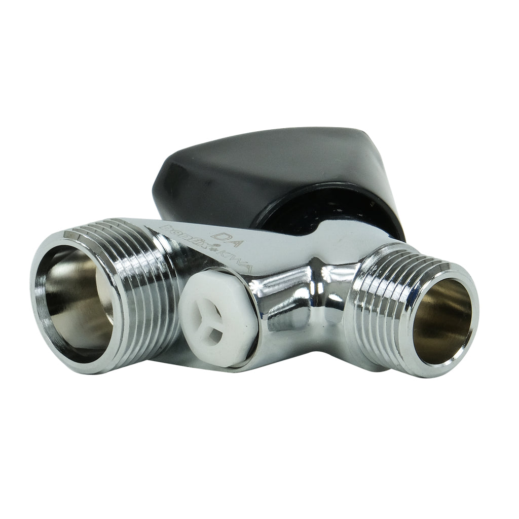 BONFIX Hose Connector Valve Black/Chrome