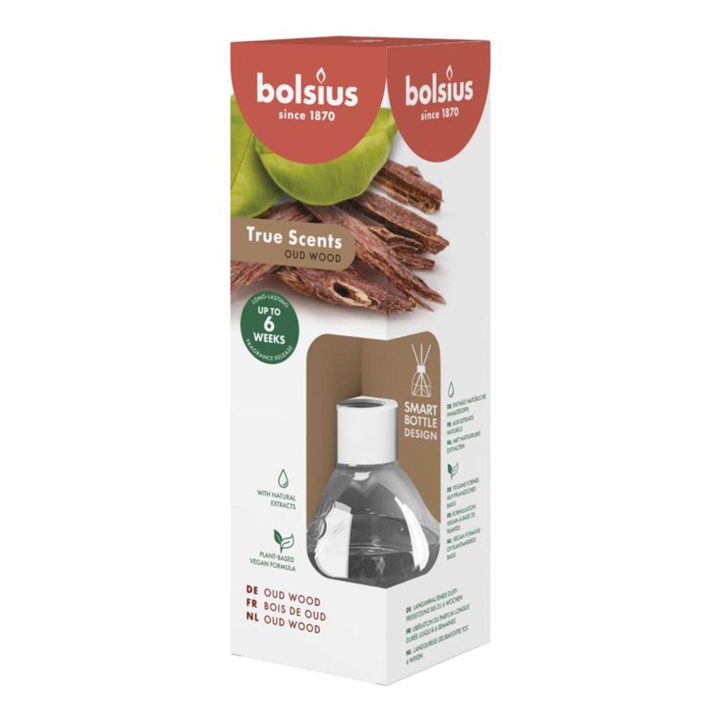 Bolsius True Scents Oud Wood Reed Sticks - 60 ml