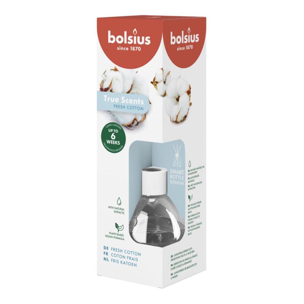 Bolsius True Scents Reed Sticks Fresh Cotton 60 ml