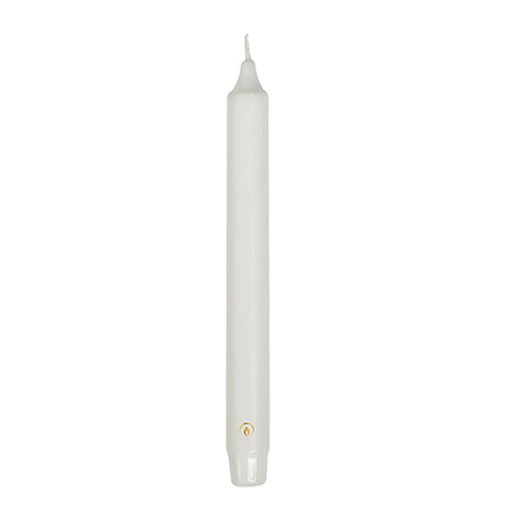 Gouda Crown Candles 24x2.4 cm 8 Pieces White