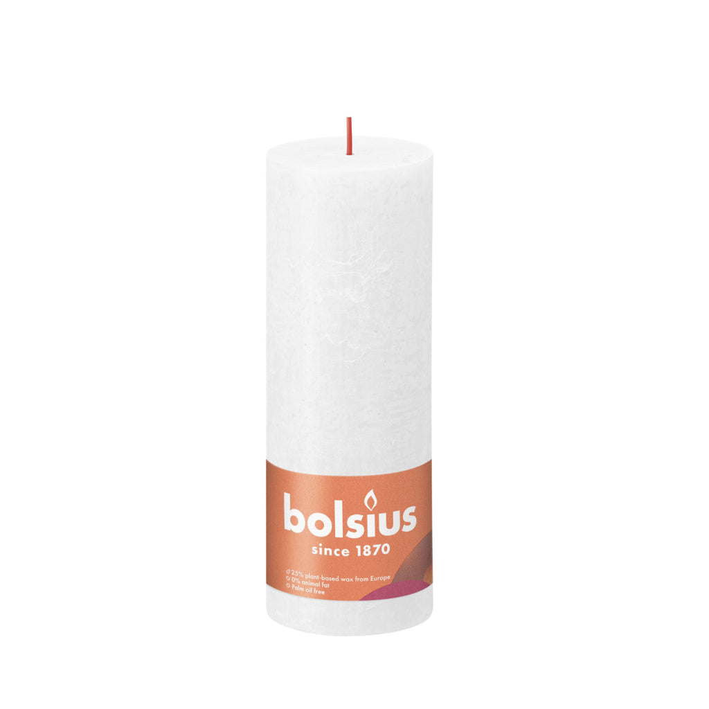 Bolsius Candle 19x6.8 cm White