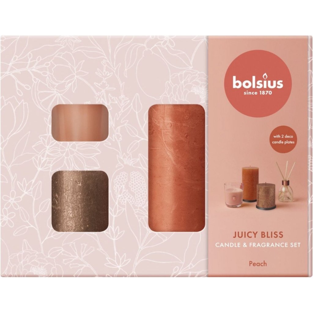 Bolsius Gift Set Juicy Bliss Peach 6-piece