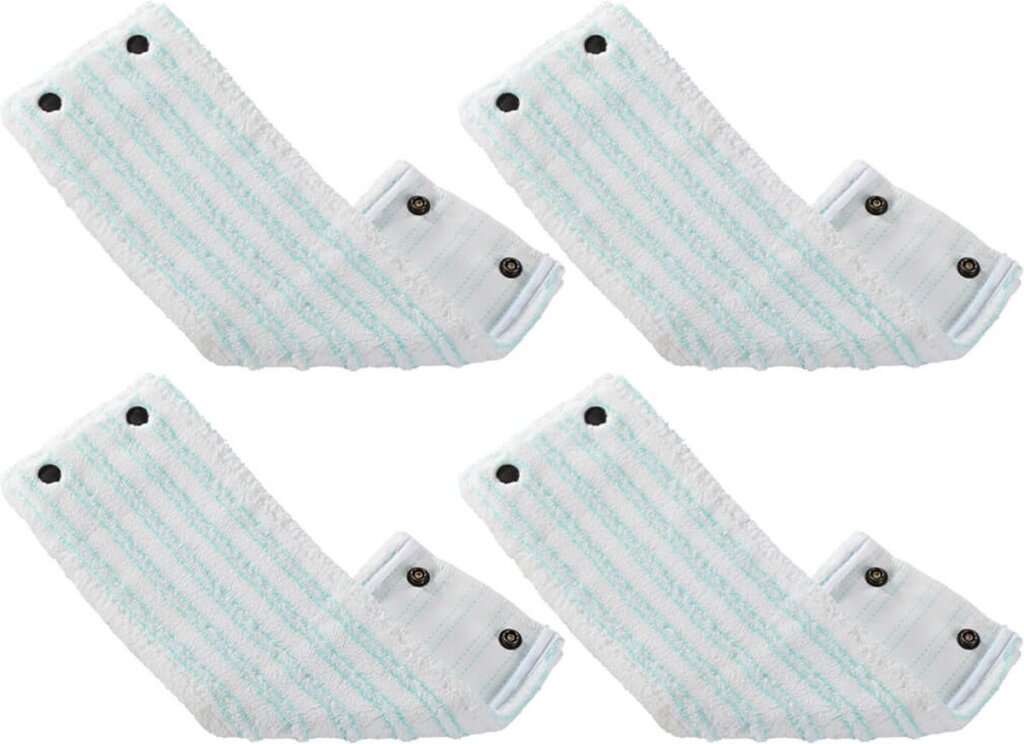 Leifheit Clean Twist XL/Combi Clean XL Vloerwisser Vervangingsdoek met Drukknoppen Micro Duo 42 cm Set van 4