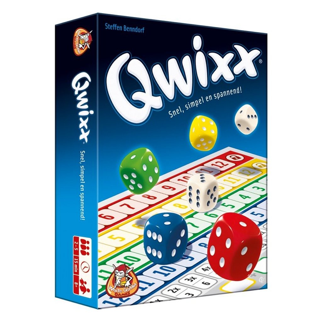 White Goblin Games Qwixx - Exciting Dice Game for 2-5 Players