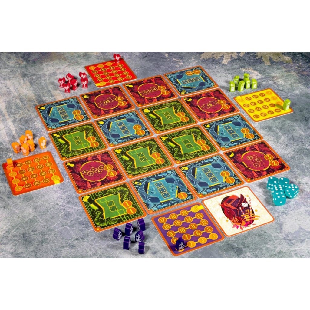 White Goblin Games Pina Coladice - Dice Game with Wooden Cocktails