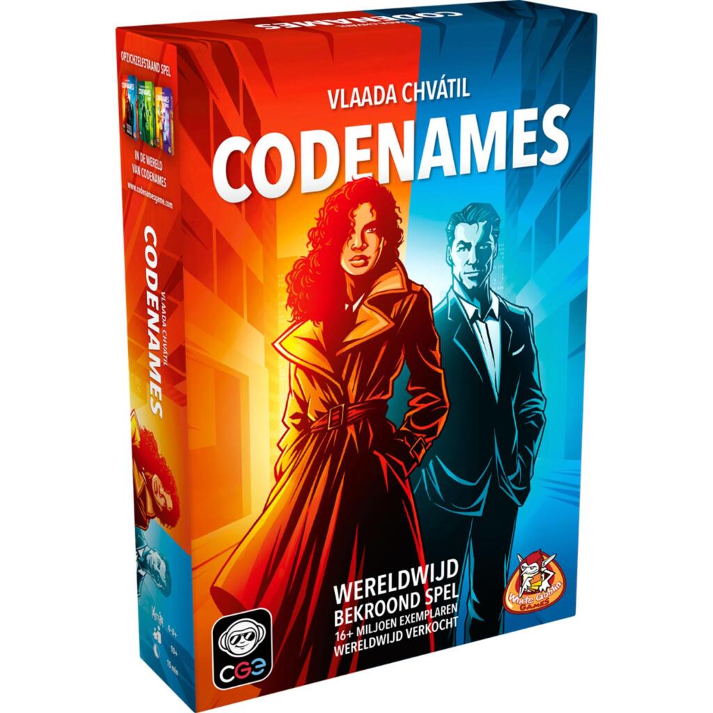 White Goblin Games Codenames Party Game for 2-8 Players, Ages 14+, 400 Words