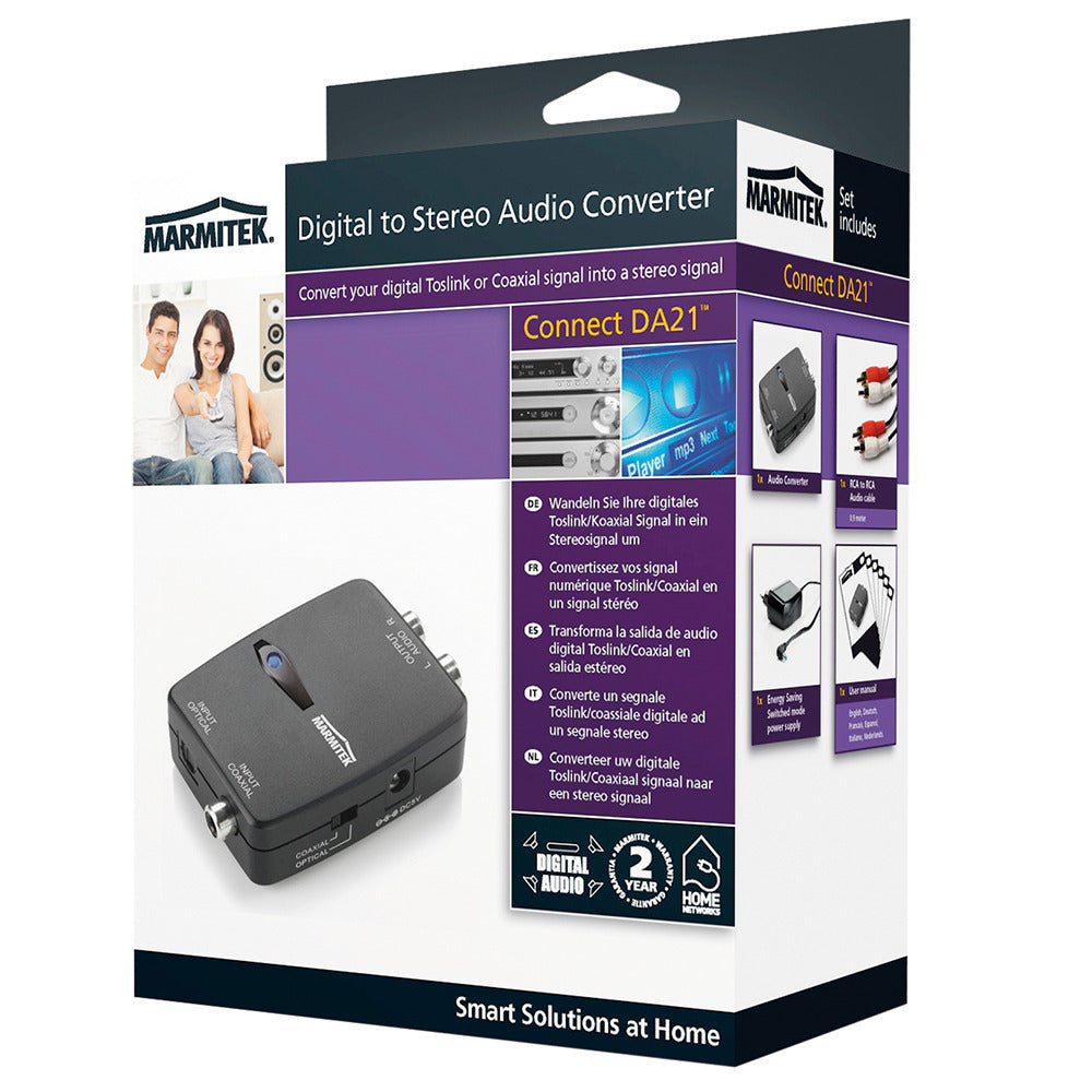Marmitek Connect DA21 Digital to Stereo Audio Converter