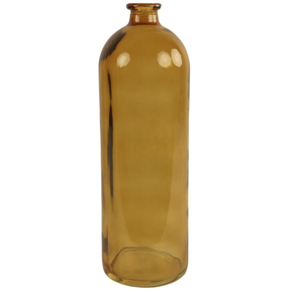 Countryfield Glass Bottle Vase Erik 40 cm Caramel/Transparent