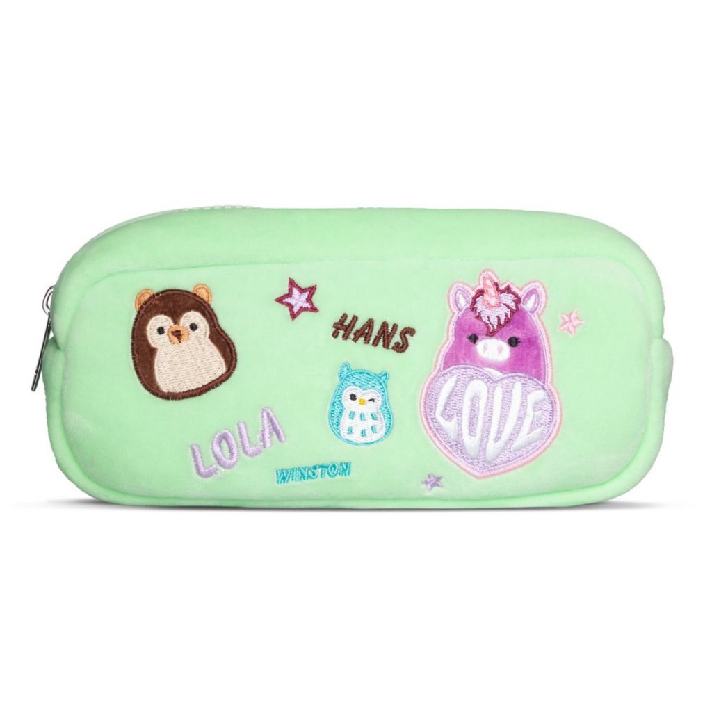 Squishmallows Plush Pencil Case Green