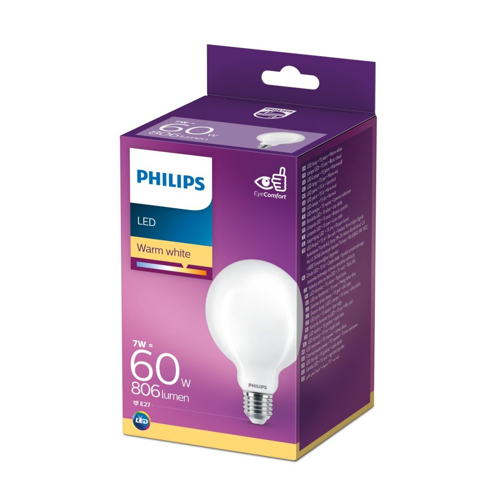 Philips LED Classic Lamp 60W E27 Warm White