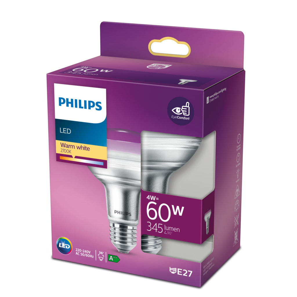 Philips LED Reflector 60W E27 Warm White