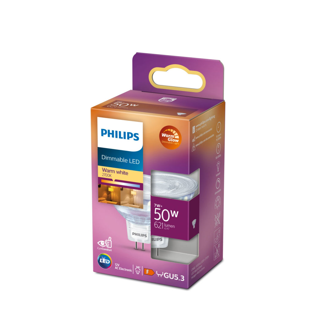Philips LED 50W GU5.3 Warm White 12V 36D SRT4