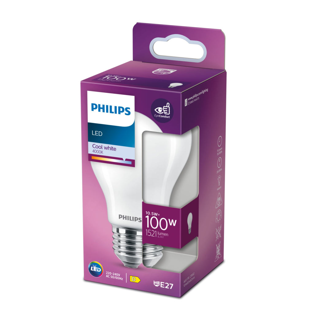 Philips LED Classic 100W A60 E27 Neutral White 15,000 Hours 1srt4