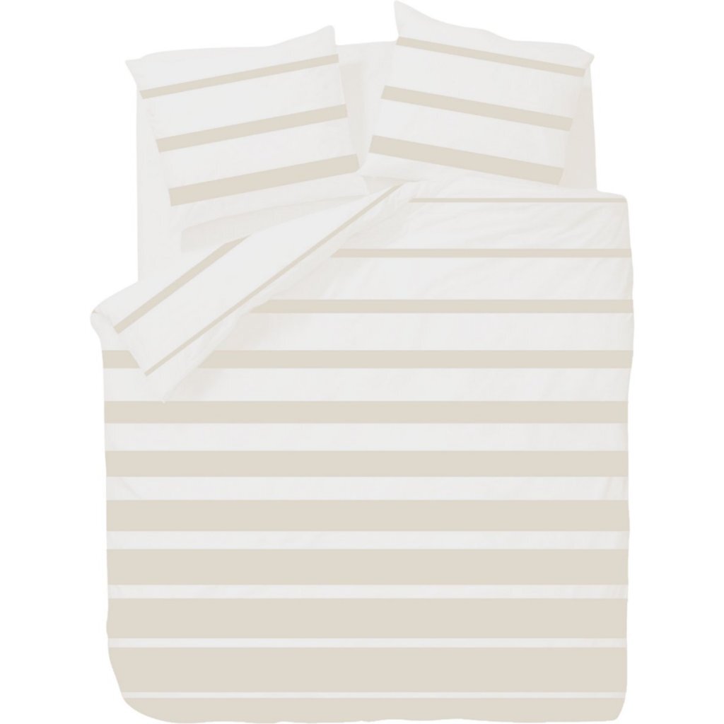 Ten Cate Duvet Cover Celia Summer Sand 240x200-220 cm Cotton - White/Sand
