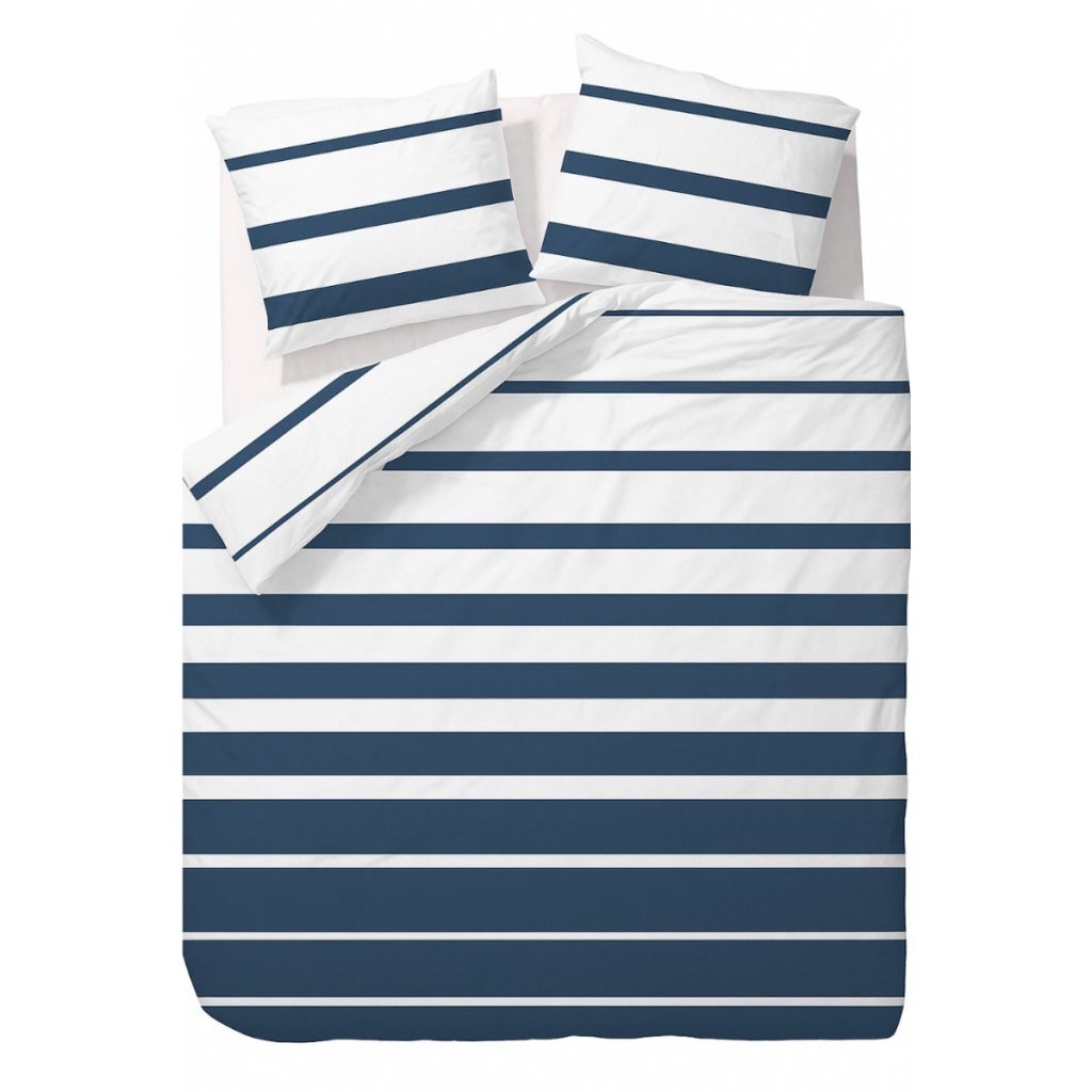 Ten Cate Duvet Cover Celia Summer 140x200-220 cm Cotton - White/Royal Blue