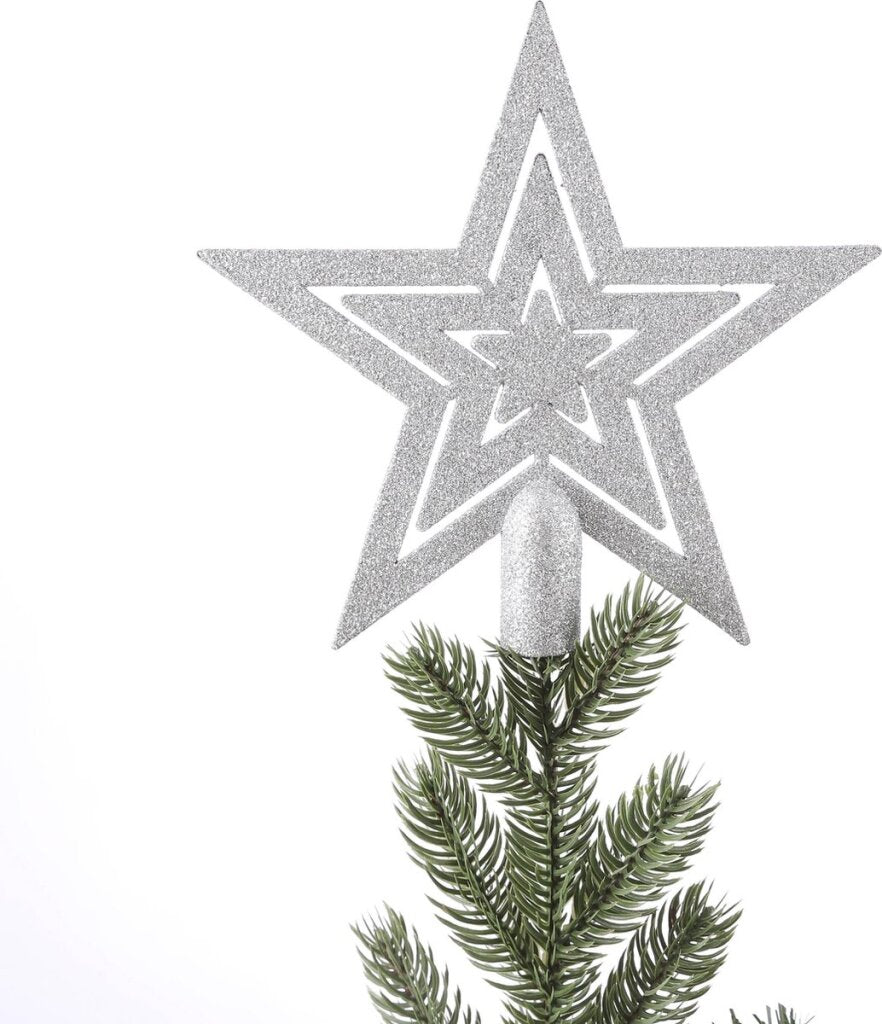 House of Seasons Christmas Tree Decoration Plastic Silver 40 Pieces