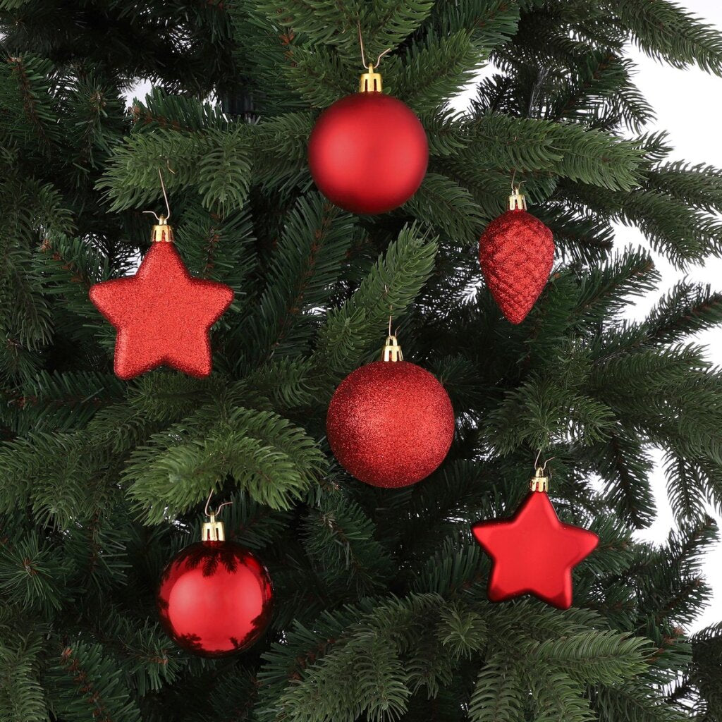 House of Seasons Christmas Tree Decoration Red 40 Pieces