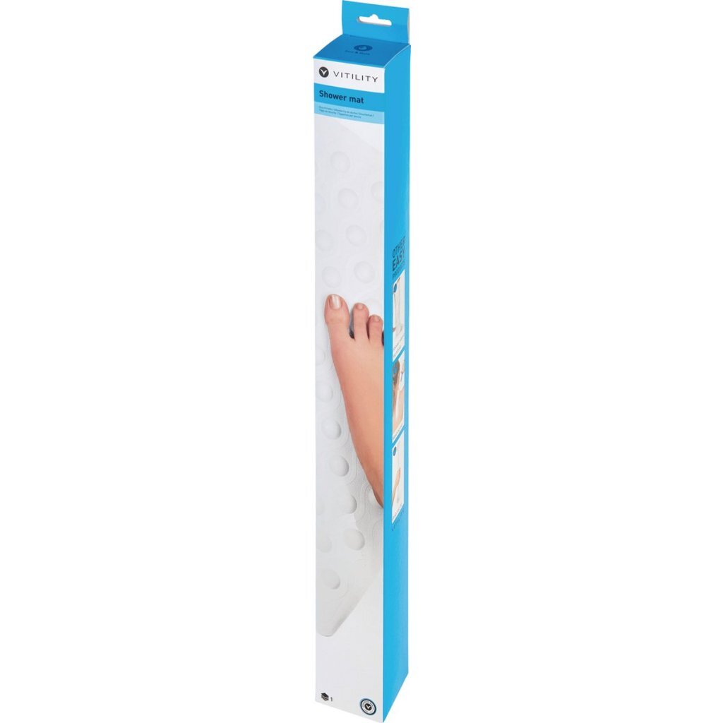 Vitility Shower Mat 54x54 cm Rubber/White