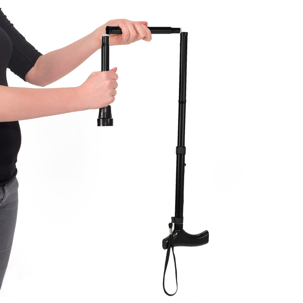Vitility Folding Walking Stick Black VIT-70510030