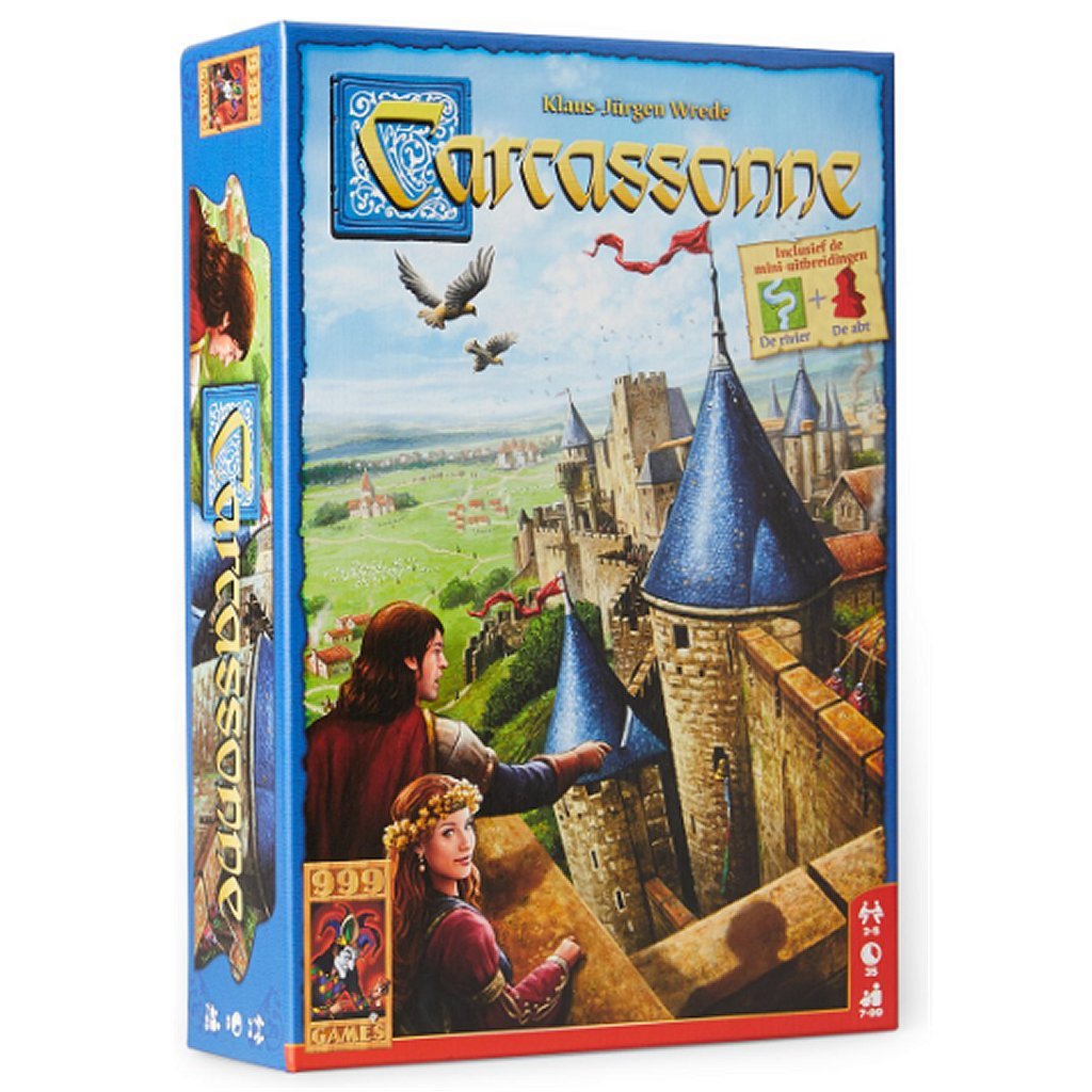 999 Games Carcassonne - Tile-Laying Game for 2-5 Players - Ages 7+