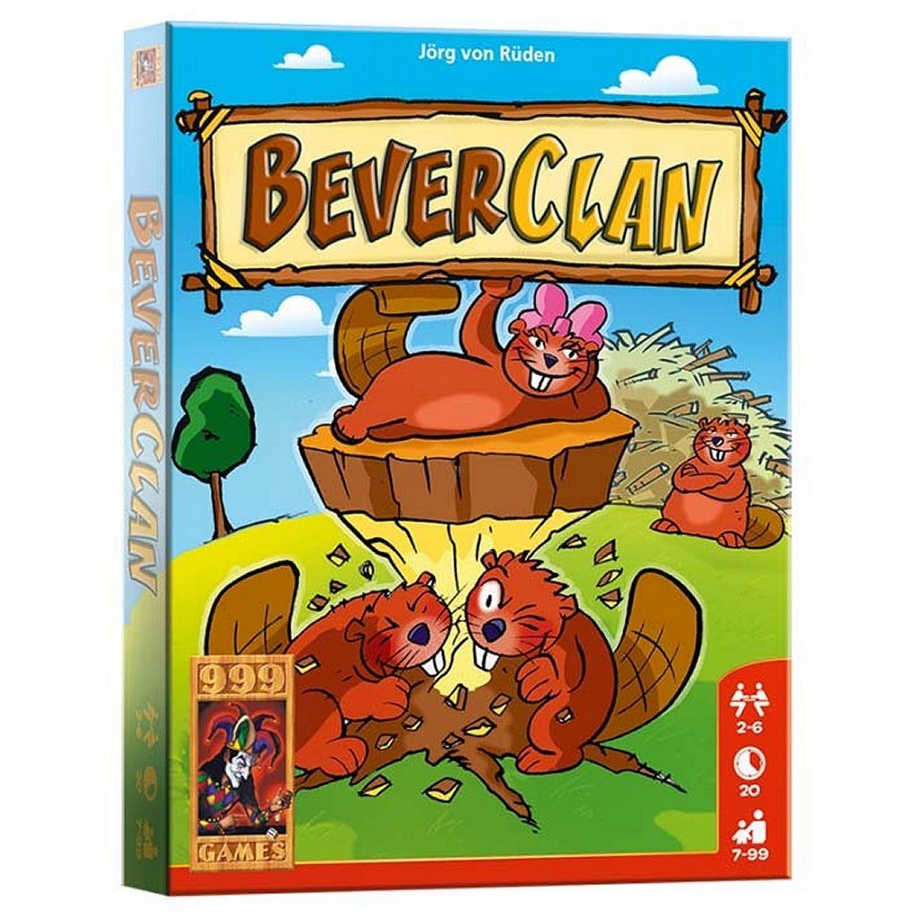 999 Games Beaver Clan - Exciting Card Game for 2 to 6 Players Aged 7+