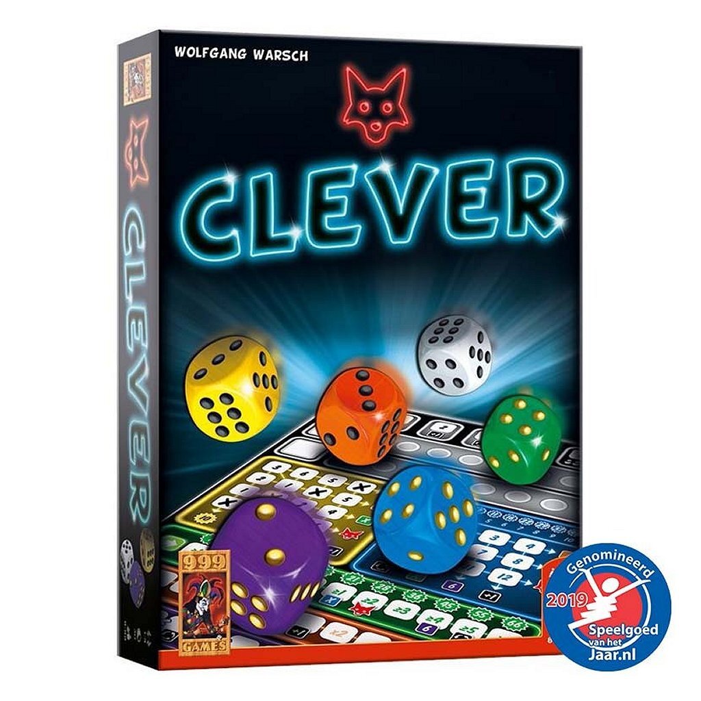 999 Games Clever - Tactical Dice Game for 1 to 4 Players Aged 8+