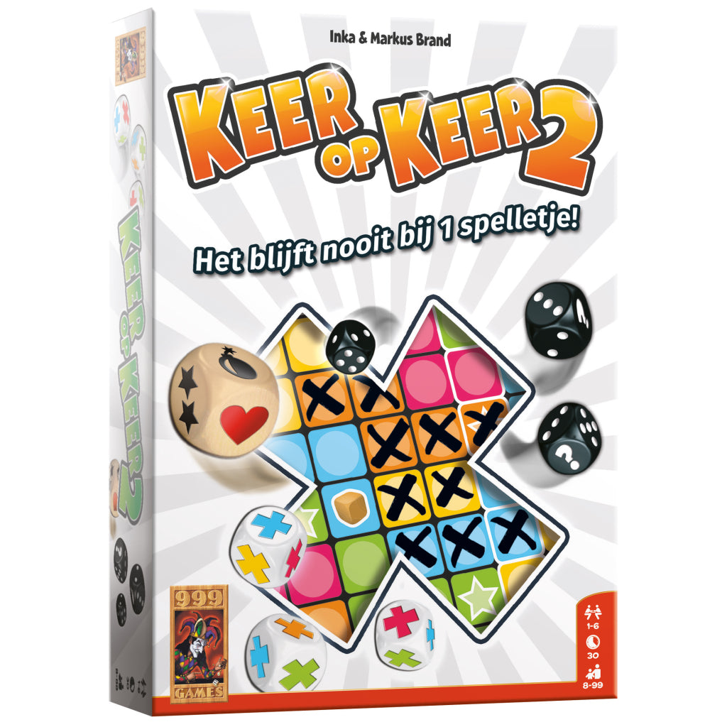 999 Games Time and Time Again 2 - Dice Game for 1-6 Players Aged 8+