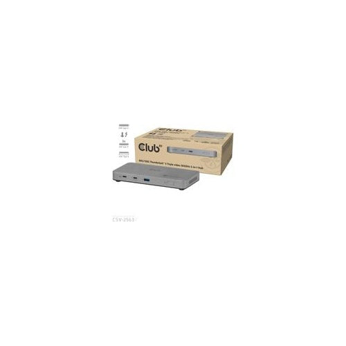 Club 3D Thunderbolt5 5-in-1 HUB> 3xThunderbolt/1xUSB Bu/Bu (CSV-2563) afbeelding 1