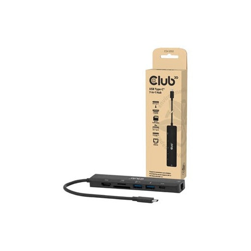 Club 3D USB Type C 7-in-1 Hub to HDMI 4K60Hz 100W - Digital/Daten - Digital/Display/Video (CSV-2553) afbeelding 1