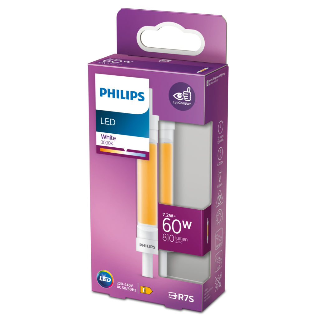 Philips LED 118 mm White 60W R7s - 810 Lumen - 3000K