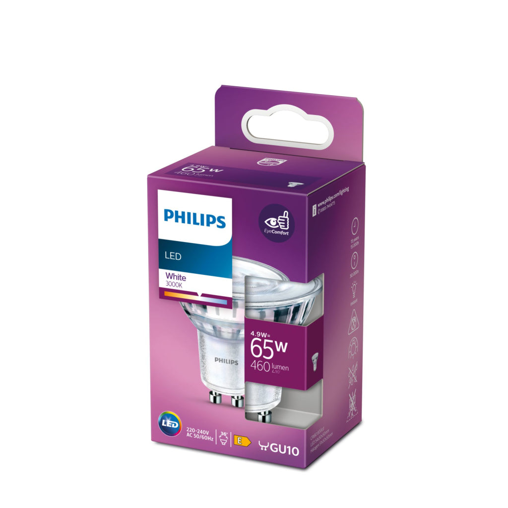 Philips Ledclassic 65W GU10 White 36D ND SRT4 Lighting