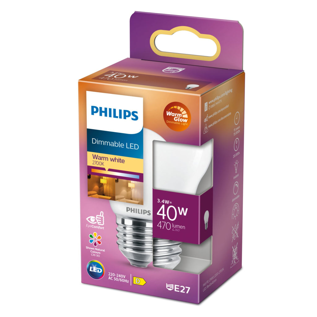 Philips LED Classic P45 Frosted 40W E27