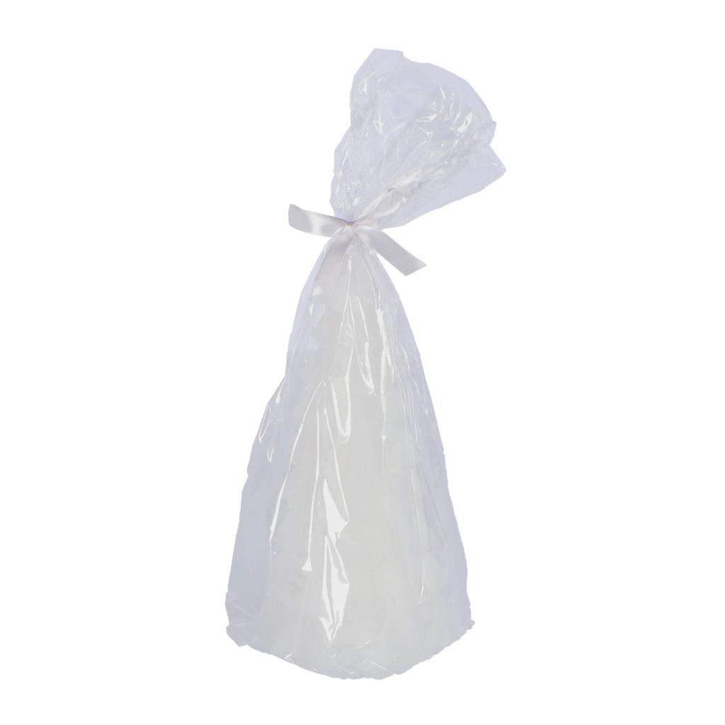 Christmas Tree Candle White 10x10x20 cm
