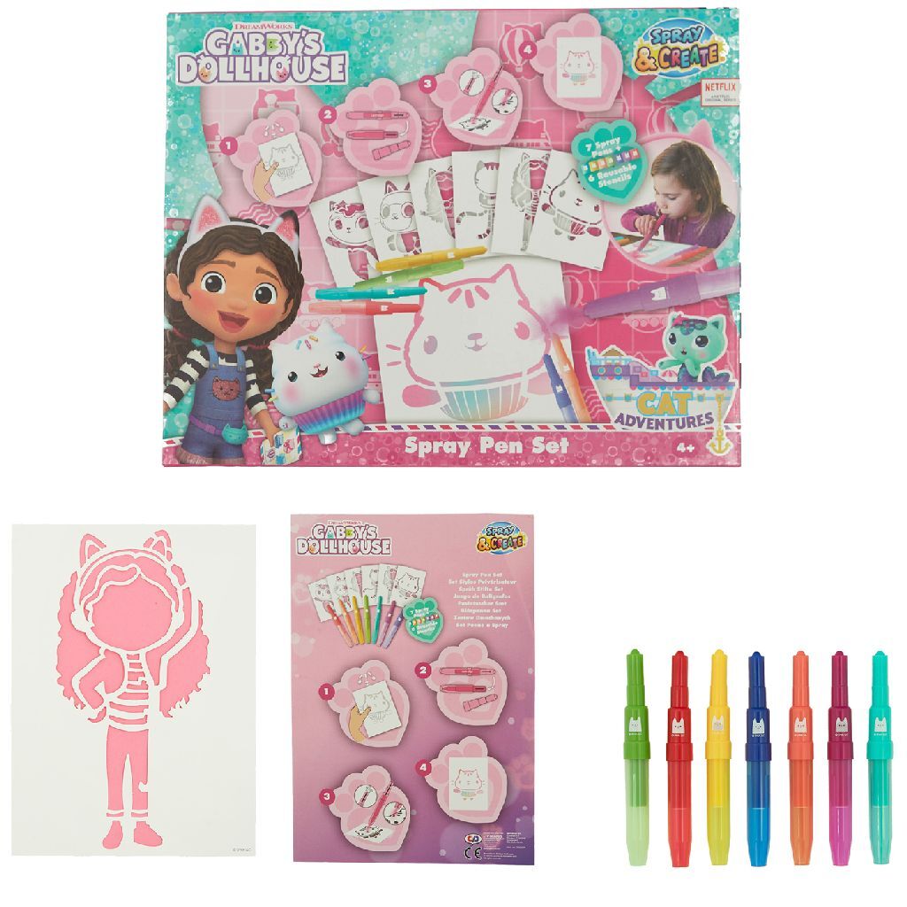 Gabby's Dollhouse Spray Pen Set for Kids
