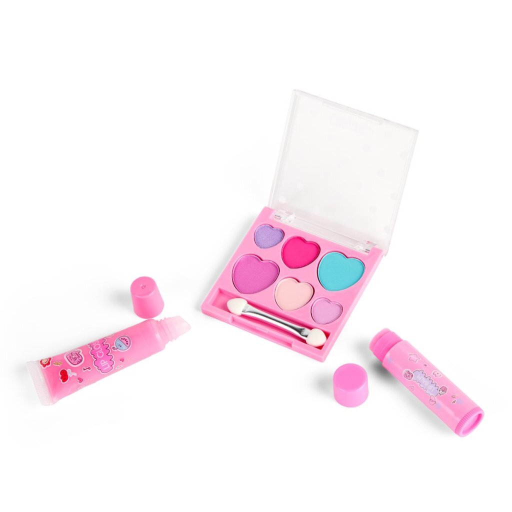 Create It! Make-Up Set with Fluffy Backpack Purple/Pink