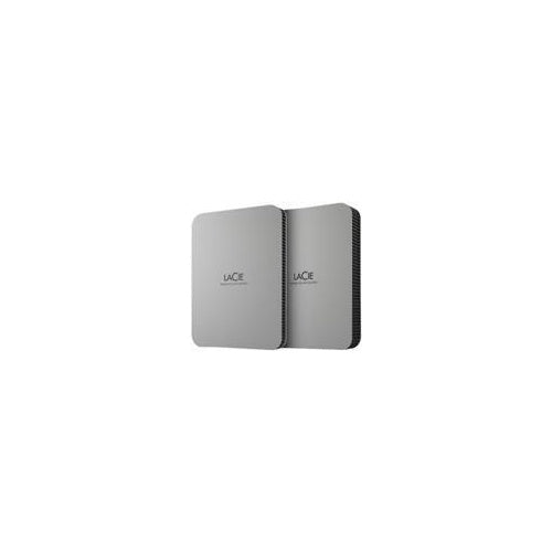 LaCie Mobile Drive STLP1000400 - Festplatte - 1 TB - extern (tragbar) - USB 3.2 Gen 1 (USB-C Steckverbinder) - Moon Silver afbeelding 1