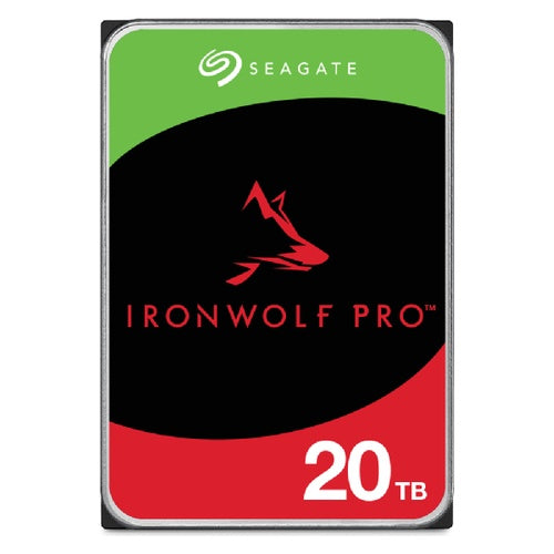 Seagate IronWolf Pro ST20000NT001 - Festplatte - 20TB - intern - 3.5" (8,9 cm) - SATA 6Gb/s - 7200 U/min - Puffer: 256MB - mit 3 Jahre Seagate Rescue Datenwiederherstellung (ST20000NT001) afbeelding 1
