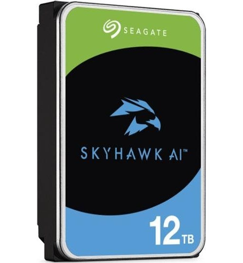 Seagate SkyHawk AI ST12000VE003 - Festplatte - 12TB - intern - 3,5" (8,9 cm) - SATA 6Gb/s - Puffer: 512MB - mit 3 Jahre Seagate Rescue Datenwiederherstellung (ST12000VE003) afbeelding 1