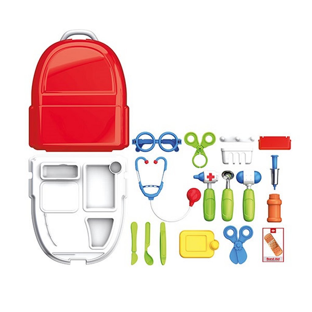 Toi-Toys 20-Piece Doctor Set - Hard Cover Case - For Ages 4+