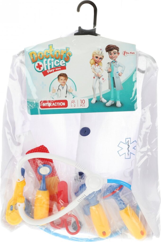 Toi-Toys Junior Doctor Dress-Up Set - 10 Pieces - White 10-piece