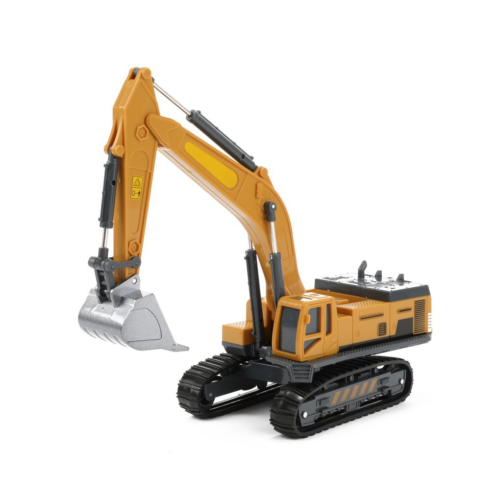 Metal World Tracked Excavator 1:55 Yellow/Black
